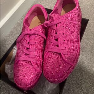 INC International Concepts Pink Sparkle Sneakers